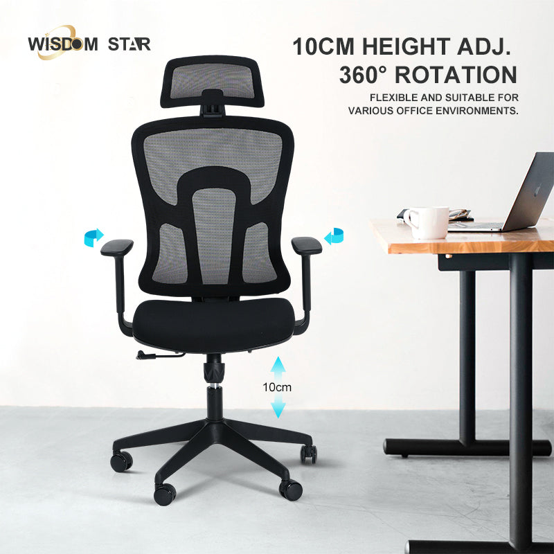 WISDOM STAR Furniture Computer Chair Home Office Chair Swivel Ergo Chair Gaming Chair Study Working Chair