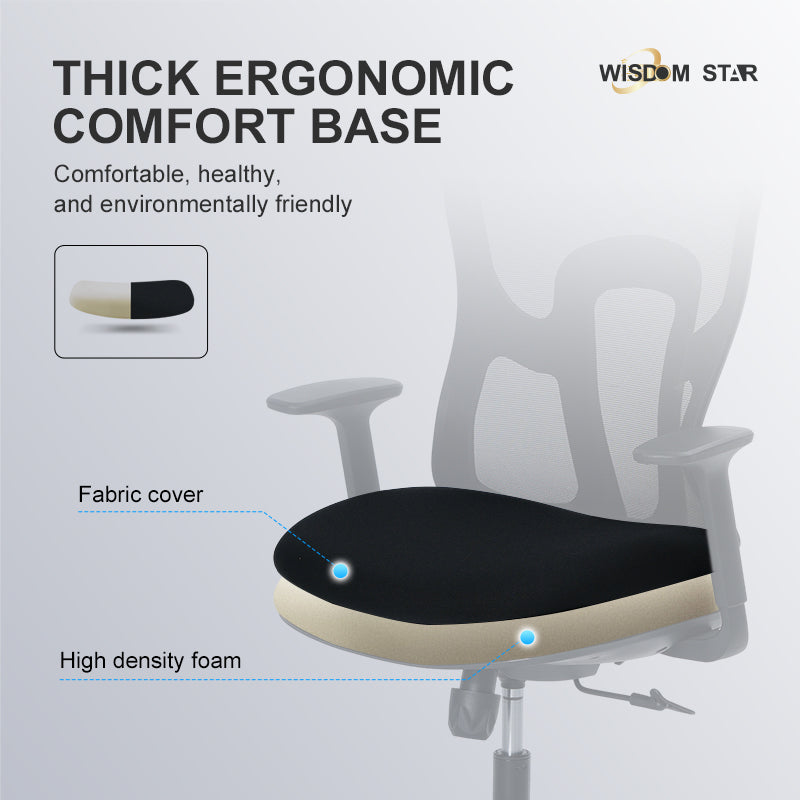 WISDOM STAR Furniture Computer Chair Home Office Chair Swivel Ergo Chair Gaming Chair Study Working Chair