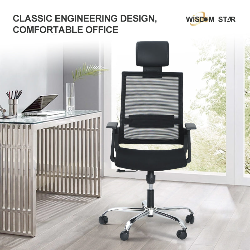 Wisdom Star Furniture Office Chair Swivel Chair Sale Headrest Gaming Chair Ergonomic Lumbar Support Comfortable and Breathable
