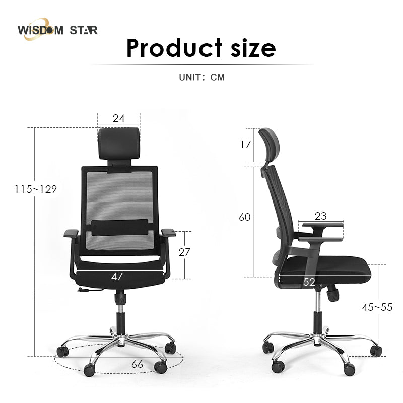 Wisdom Star Furniture Office Chair Swivel Chair Sale Headrest Gaming Chair Ergonomic Lumbar Support Comfortable and Breathable