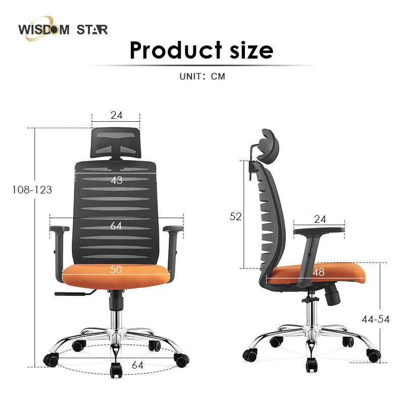 Wisdom Star Furniture Gaming Chair Comfortable Office Chair Ergonomic Chair Class 3 Gaslift+125° Lay Back Chair