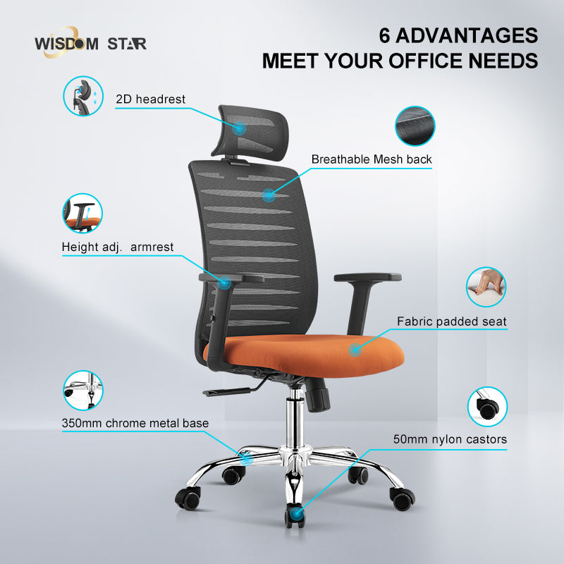 Wisdom Star Furniture Gaming Chair Comfortable Office Chair Ergonomic Chair Class 3 Gaslift+125° Lay Back Chair