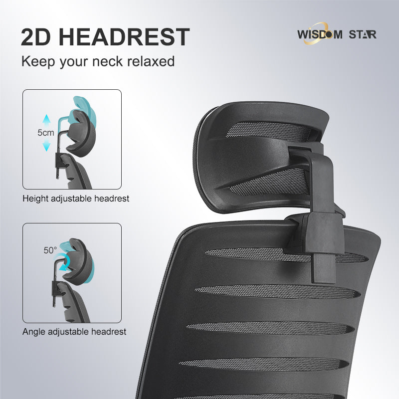 Wisdom Star Furniture Gaming Chair Comfortable Office Chair Ergonomic Chair Class 3 Gaslift+125° Lay Back Chair