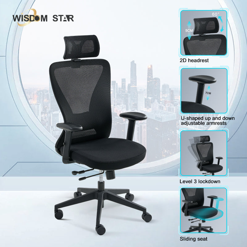 The perfect fusion of futuristic office, ergonomic chairs and interpretation gaming chairs. Large angle adjustment + first color large seat cushion + first beautiful curve shape. wisdom star C38