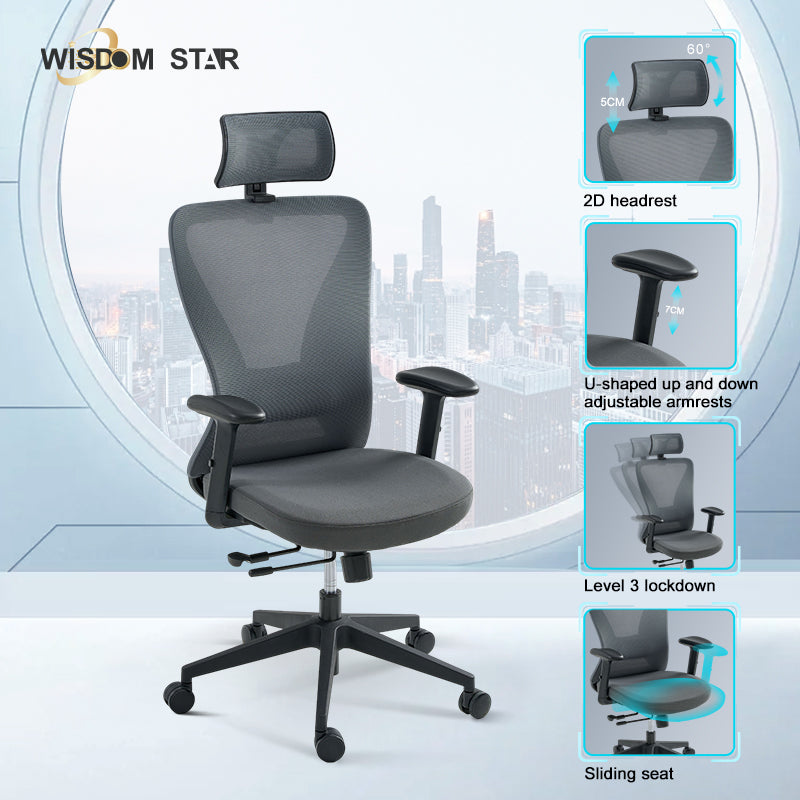 The perfect fusion of futuristic office, ergonomic chairs and interpretation gaming chairs. Large angle adjustment + first color large seat cushion + first beautiful curve shape. wisdom star C38