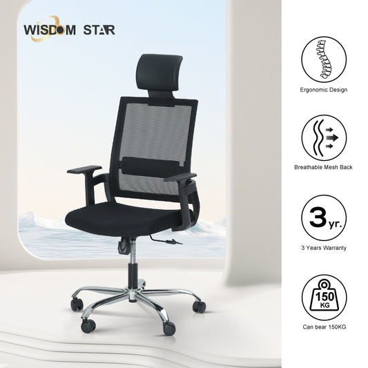 Wisdom Star Furniture Office Chair Swivel Chair Sale Headrest Gaming Chair Ergonomic Lumbar Support Comfortable and Breathable